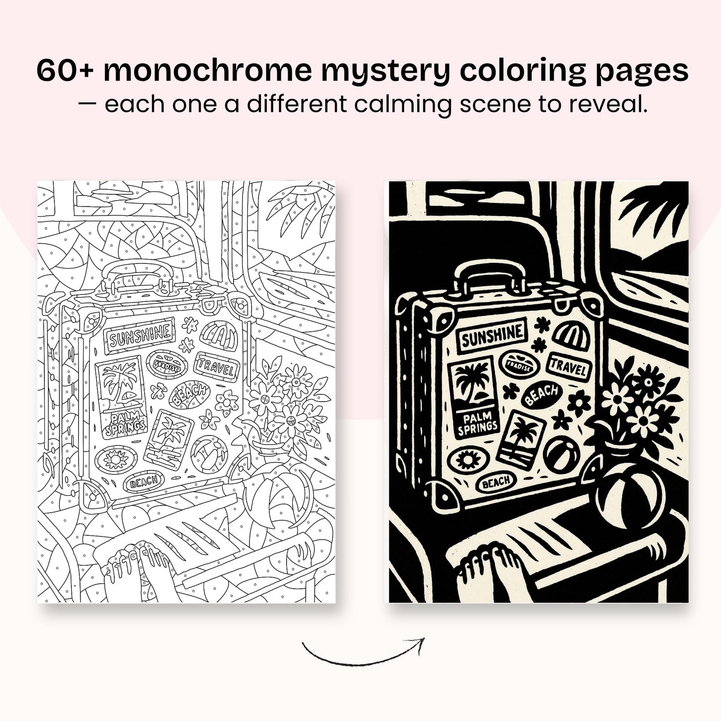 One Color Coloring Book - Summer Edition