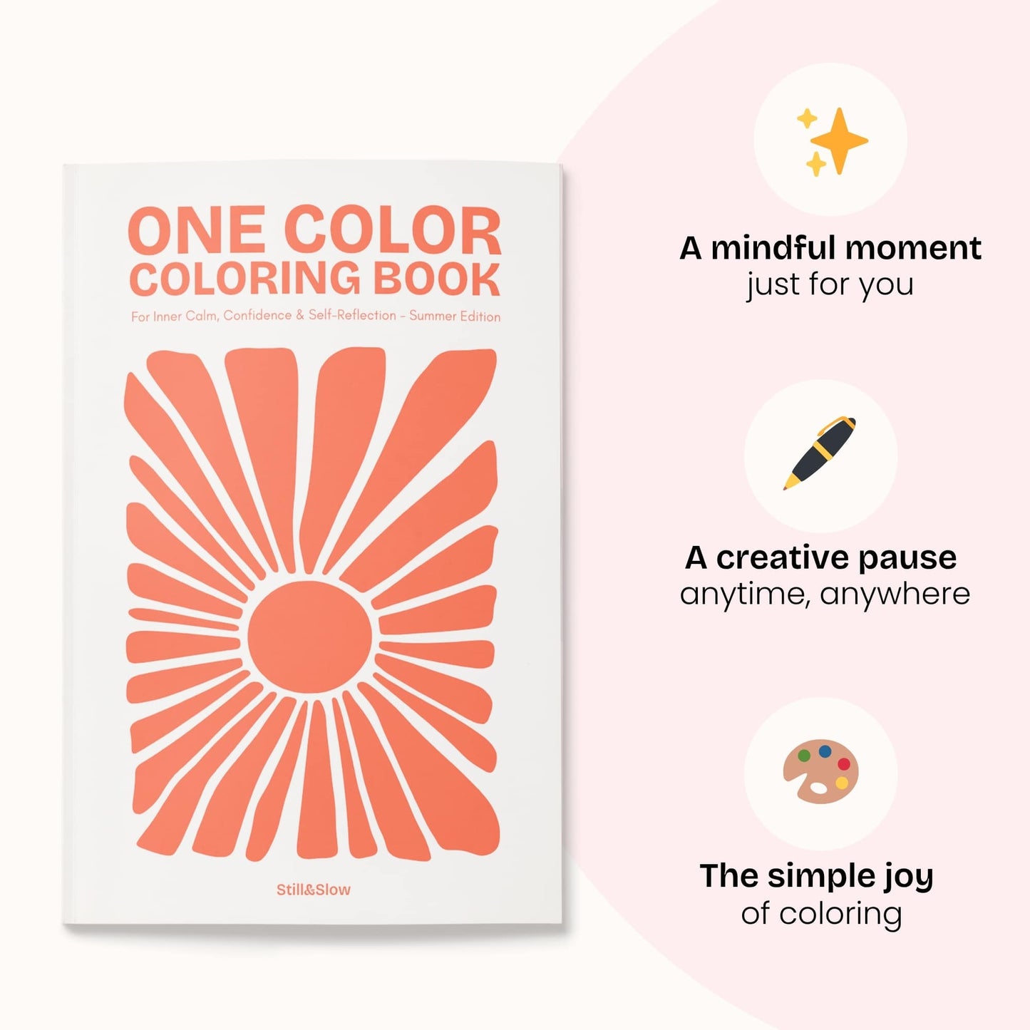 One Color Coloring Book - Summer Edition
