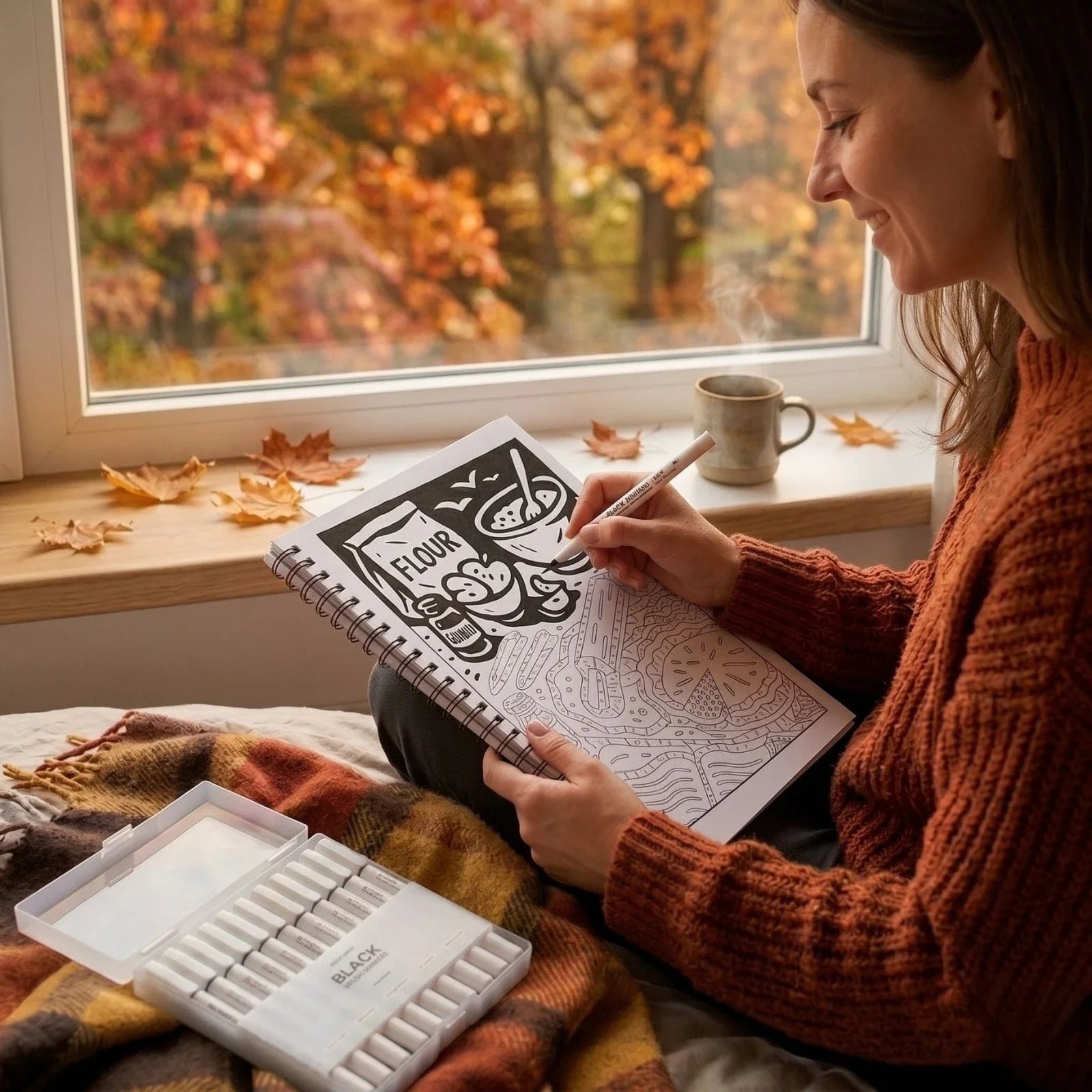 Fall Coloring Pages for Adults: A Slower Way Into Autumn Image