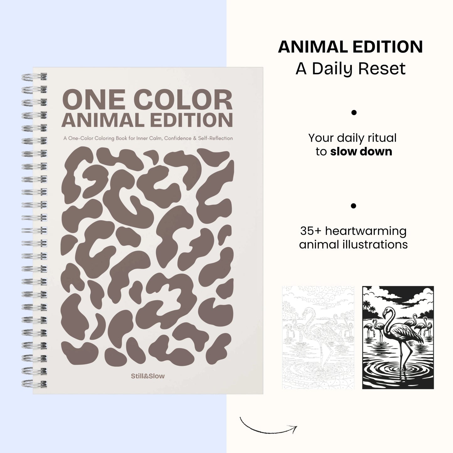 One Color Coloring Book - Animal Edition