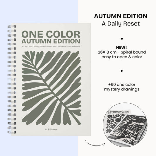 One Color Coloring Book - Autumn Edition