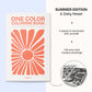 One Color Coloring Book - Summer Edition