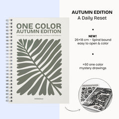 One Color Coloring Book - Autumn Edition