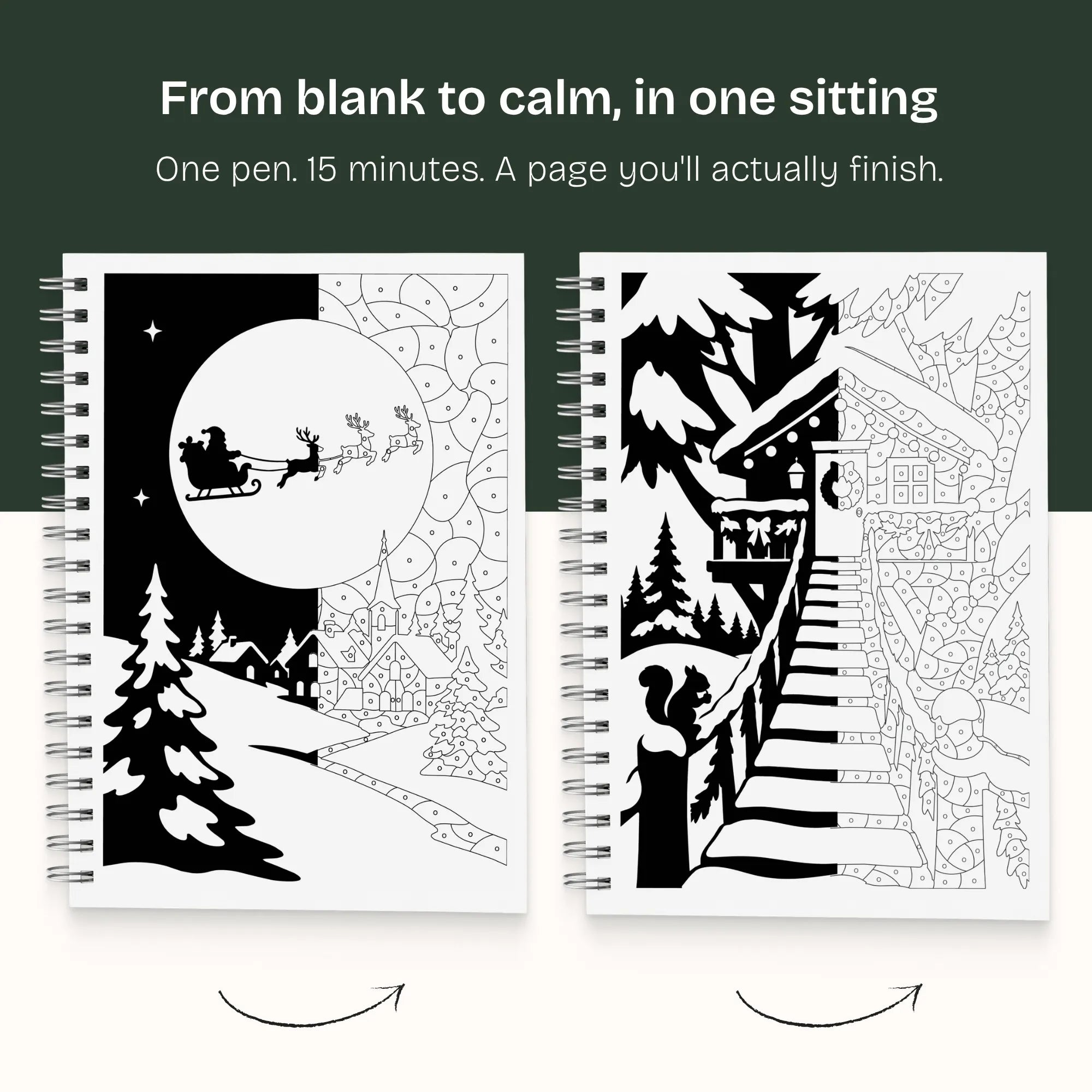 One Color Coloring Book - Christmas Edition