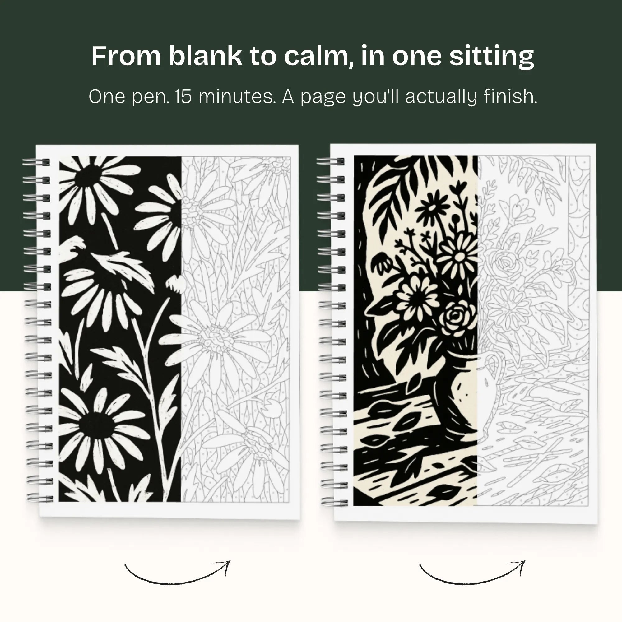 One Color Coloring Book - Flowers Edition