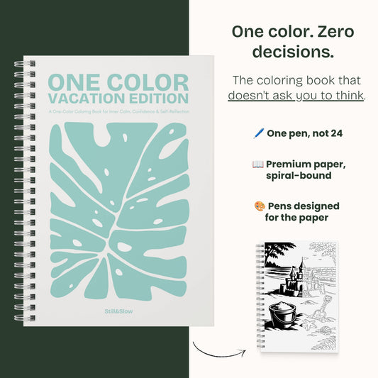 One Color Coloring Book - Vacation Edition