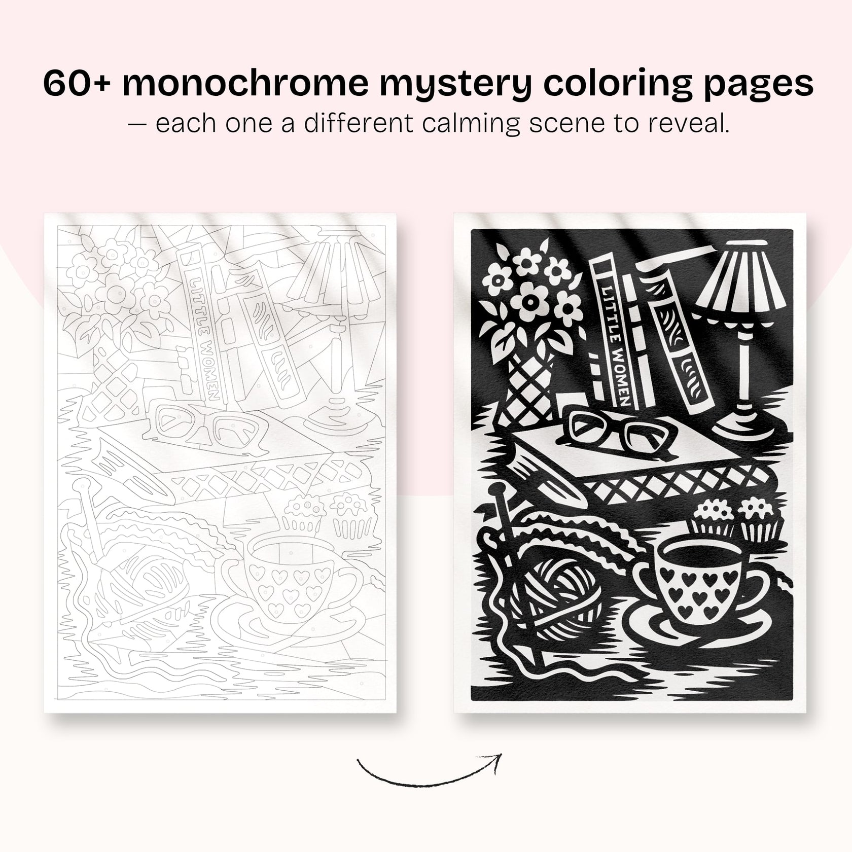 One Color Coloring Book for Inner Calm & Self-Reflection – Still&Slow