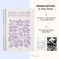 One Color Coloring Book - Spring Edition
