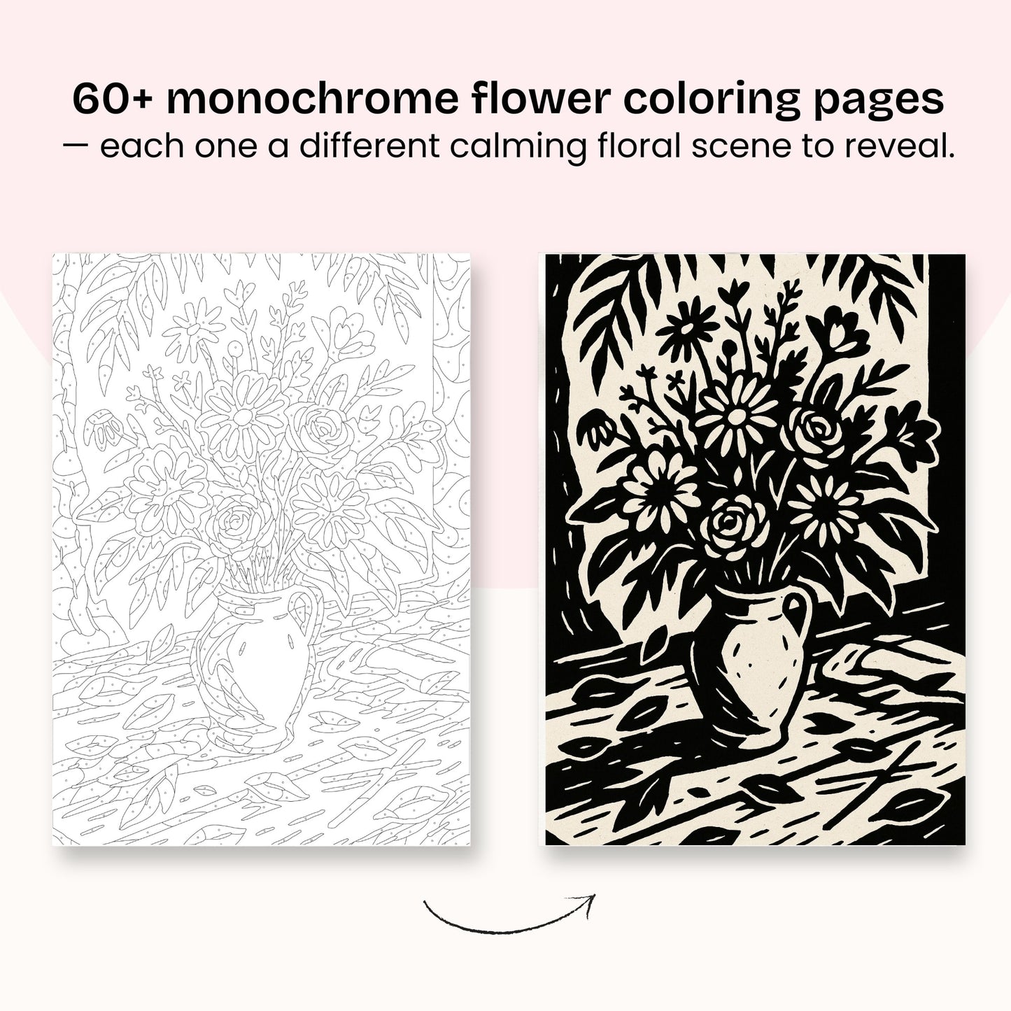One Color Coloring Book - Flowers Edition (Pre-order)