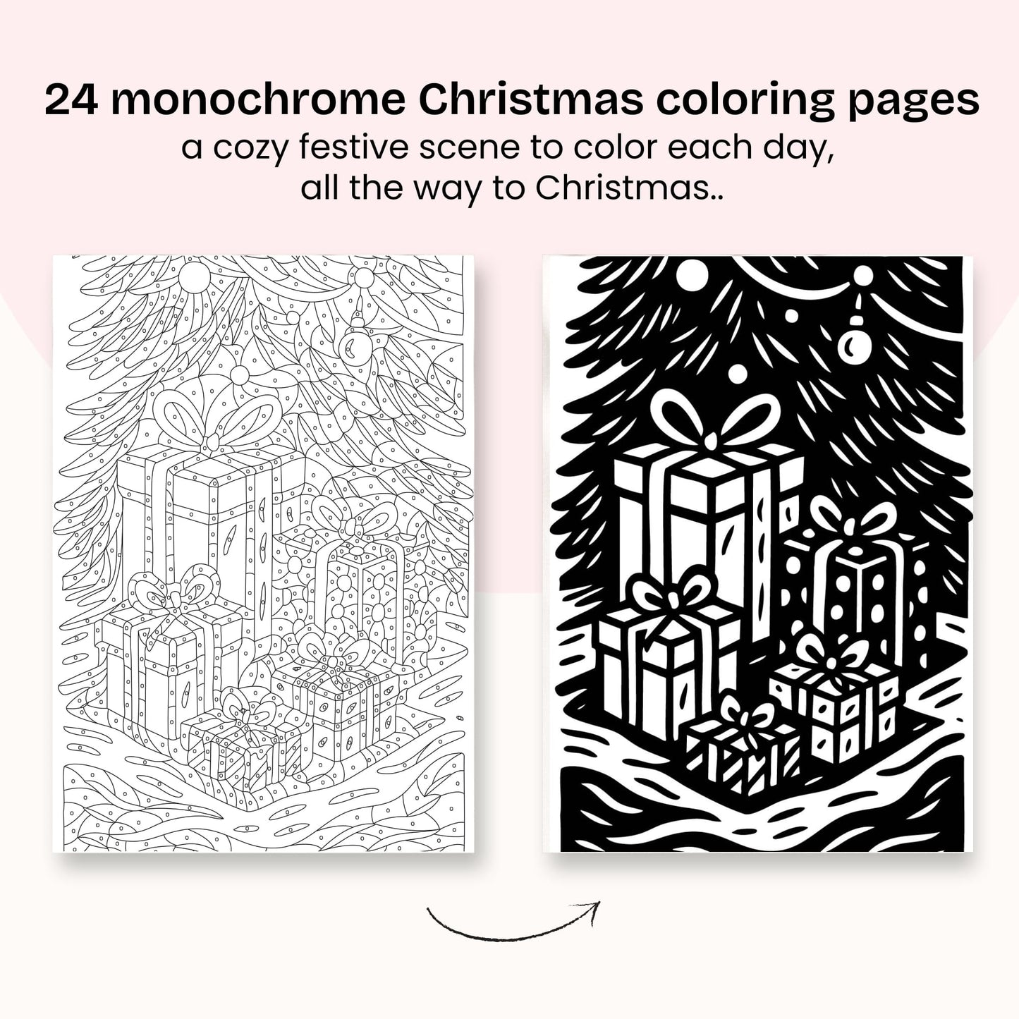 One Color Coloring Book - Christmas Advent - Limited Edition