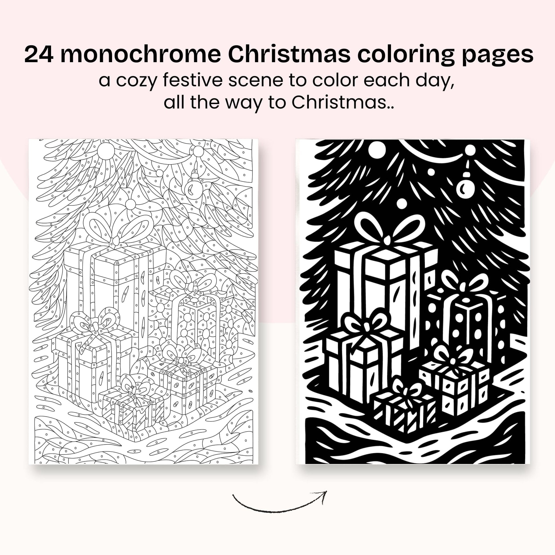 One Color Coloring Book - Christmas Advent - Limited Edition