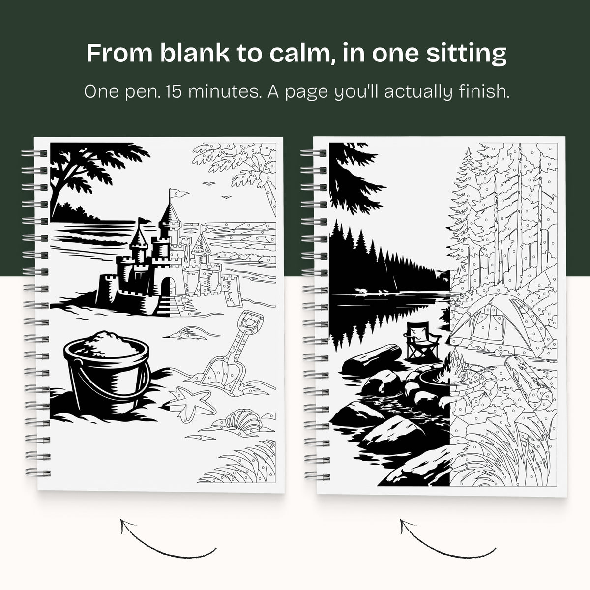 One Color Coloring Book - Vacation Edition