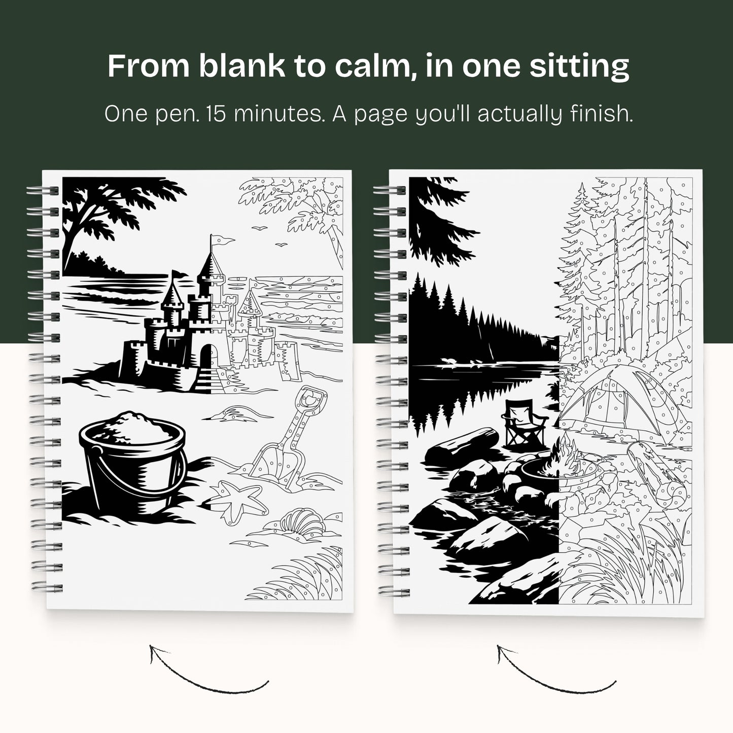 One Color Coloring Book - Vacation Edition