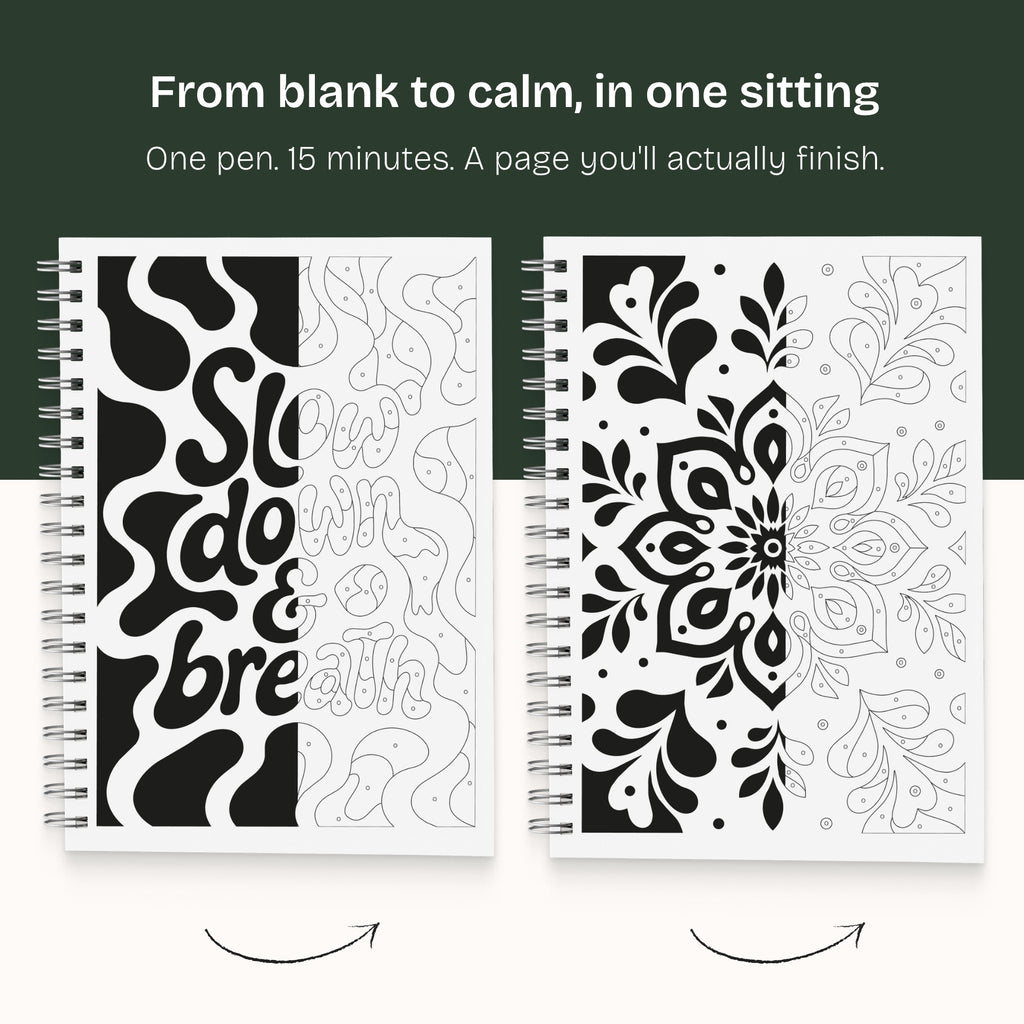 One Color Coloring Book - Wellness Edition