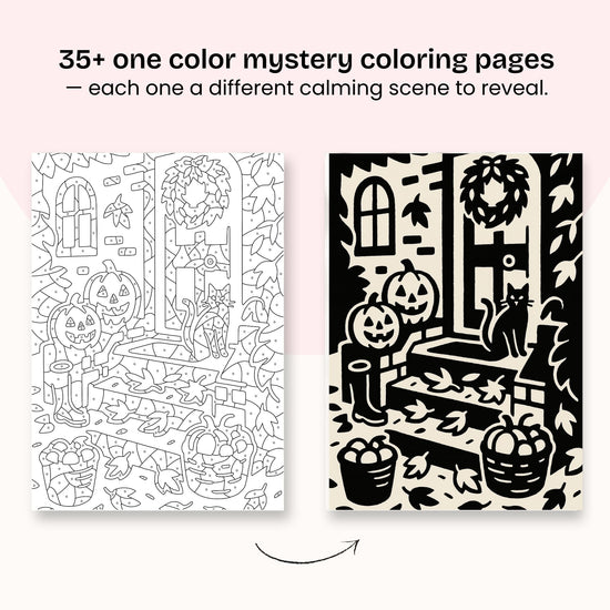 One Color Coloring Book - Autumn Edition – Still&Slow