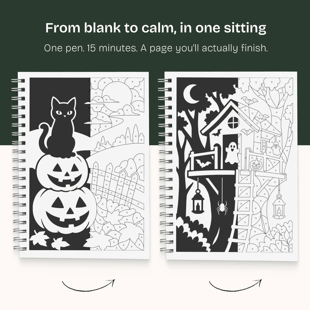 One Color Coloring Book - Halloween Edition