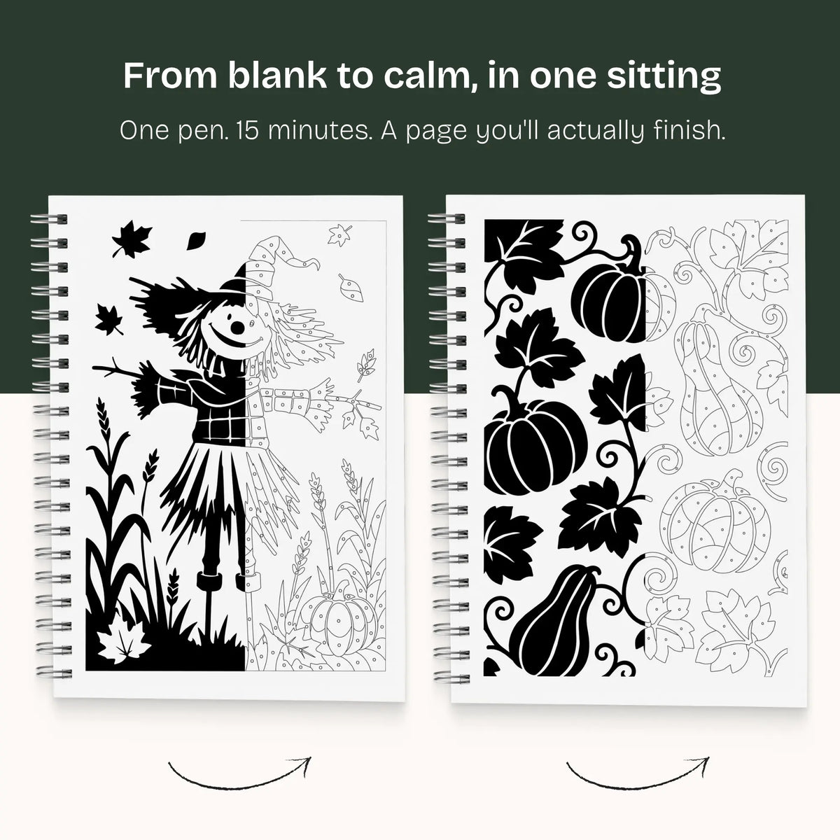 One Color Coloring Book - Autumn Edition II