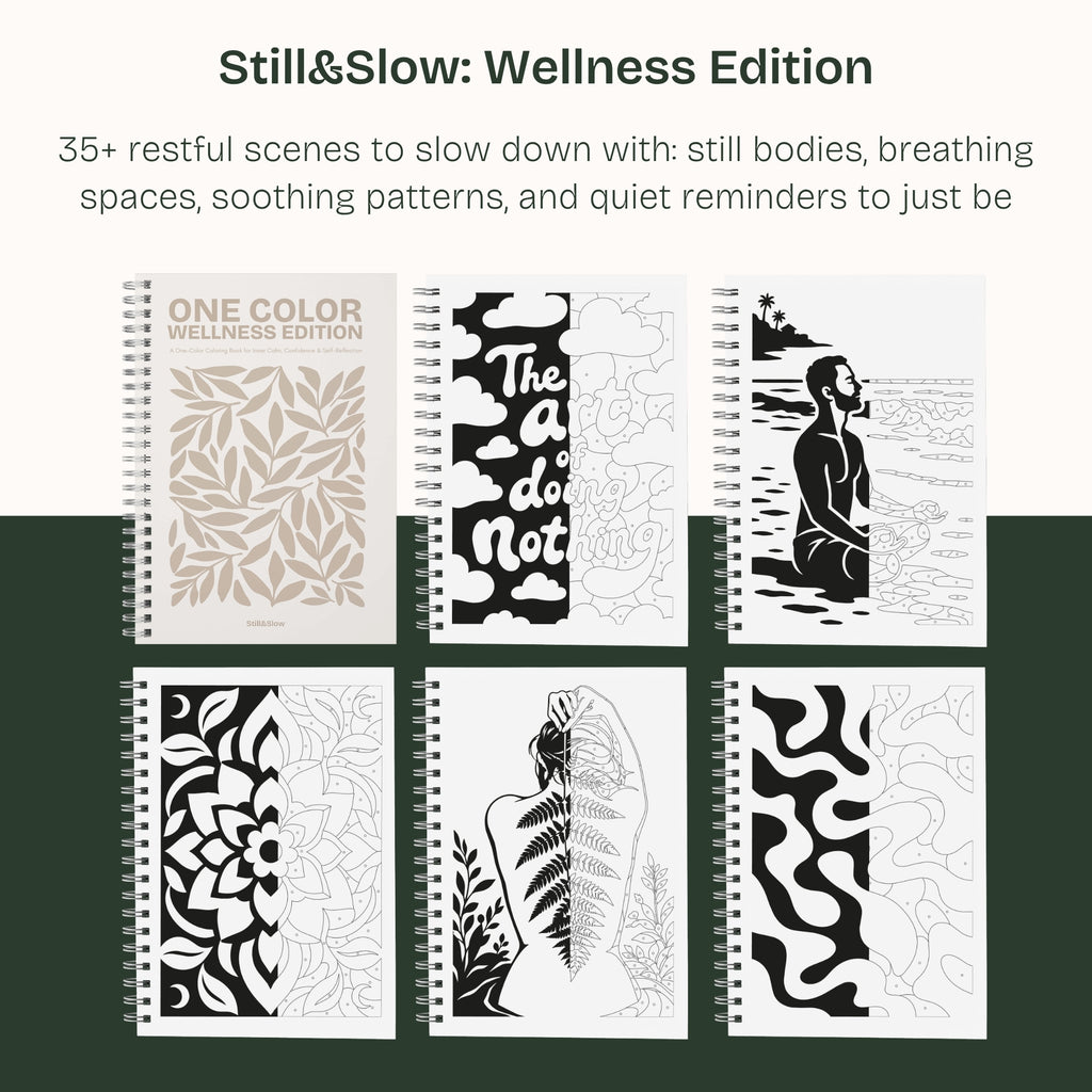 One Color Coloring Book - Wellness Edition