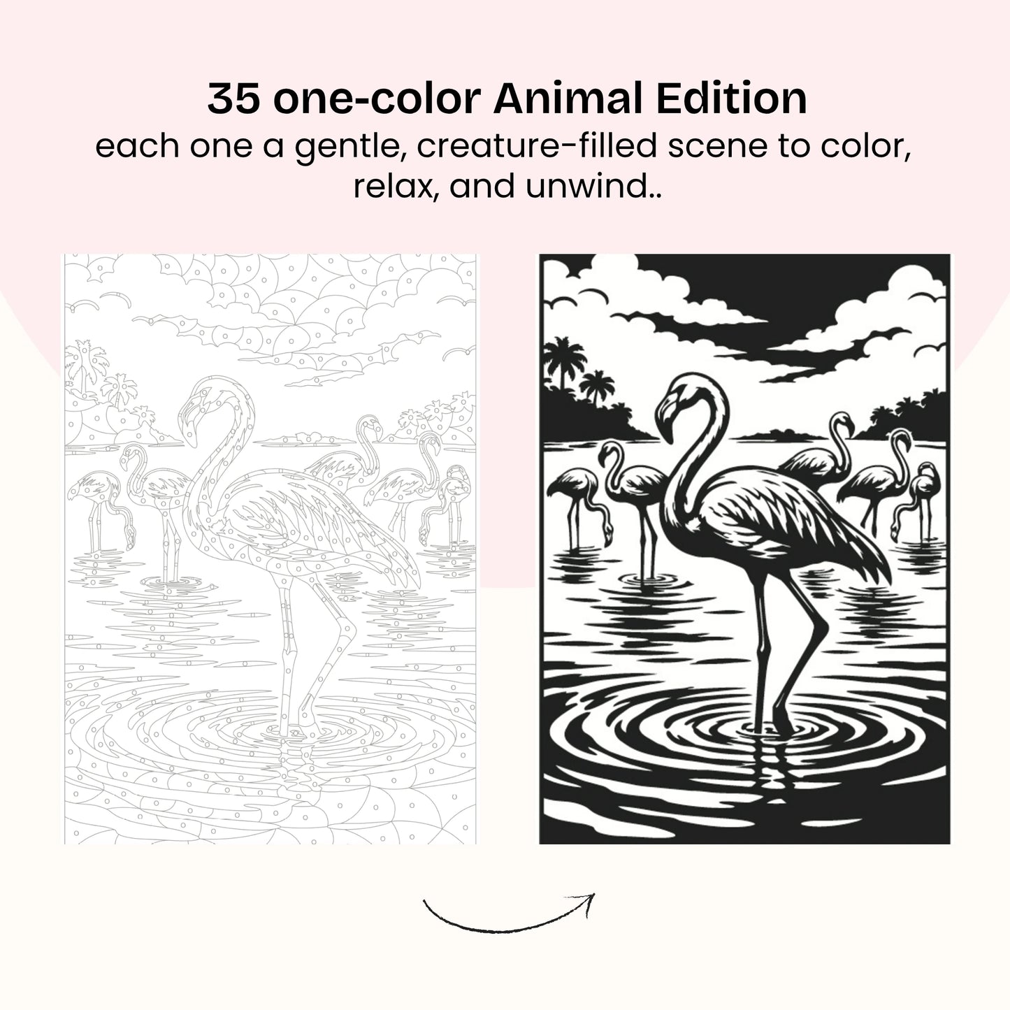 One Color Coloring Book - Animal Edition