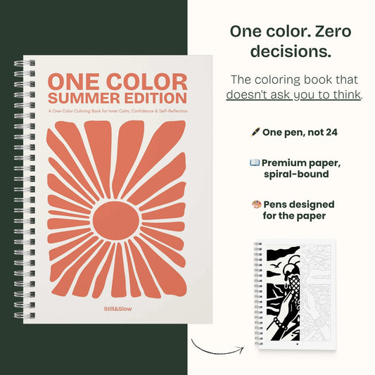 One Color Coloring Book - Summer Edition