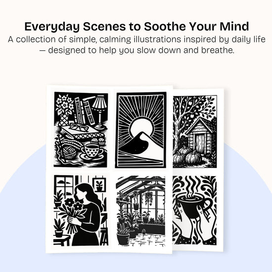 One Color Coloring Book for Inner Calm & Self-Reflection – Still&Slow
