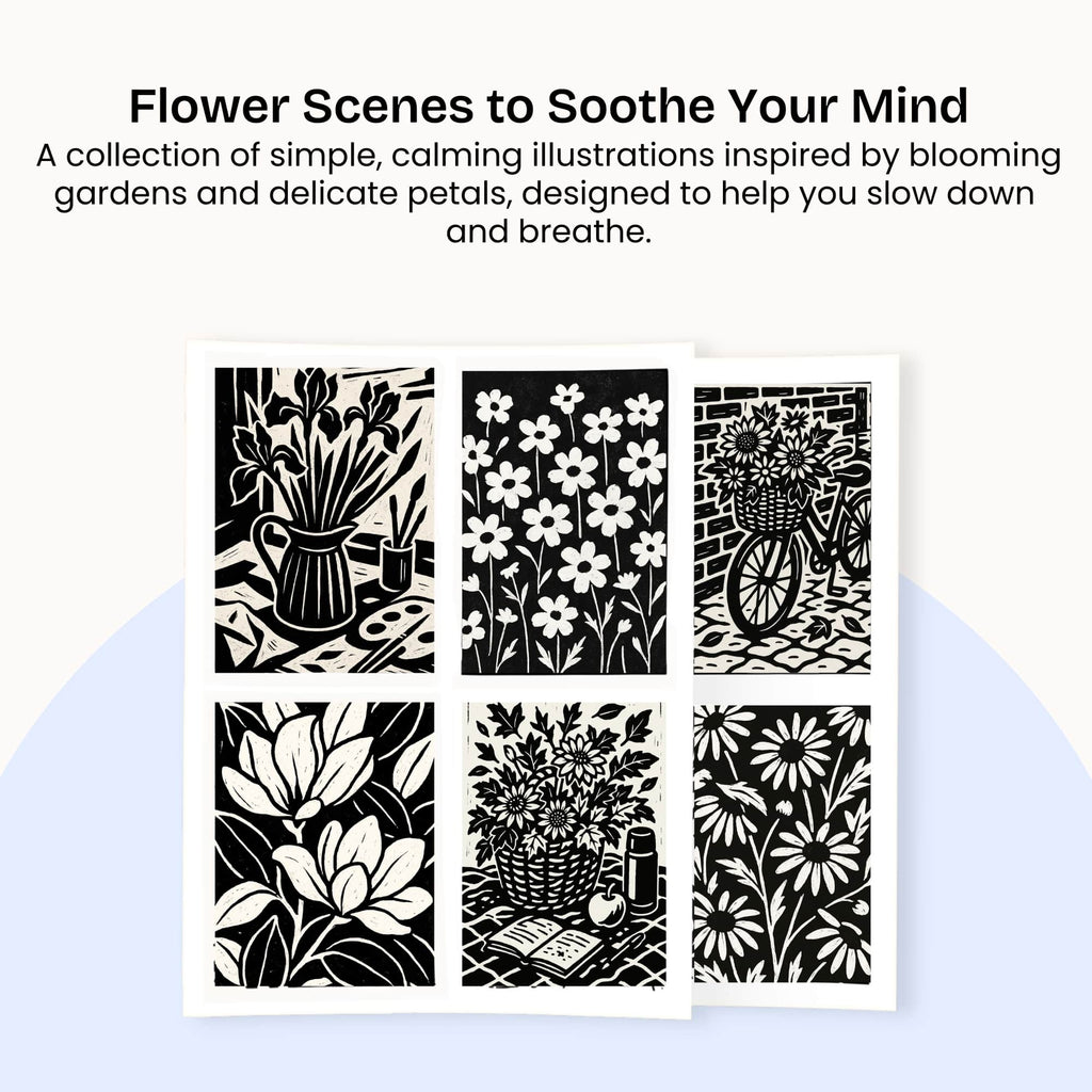 One Color Coloring Book - Flowers Edition