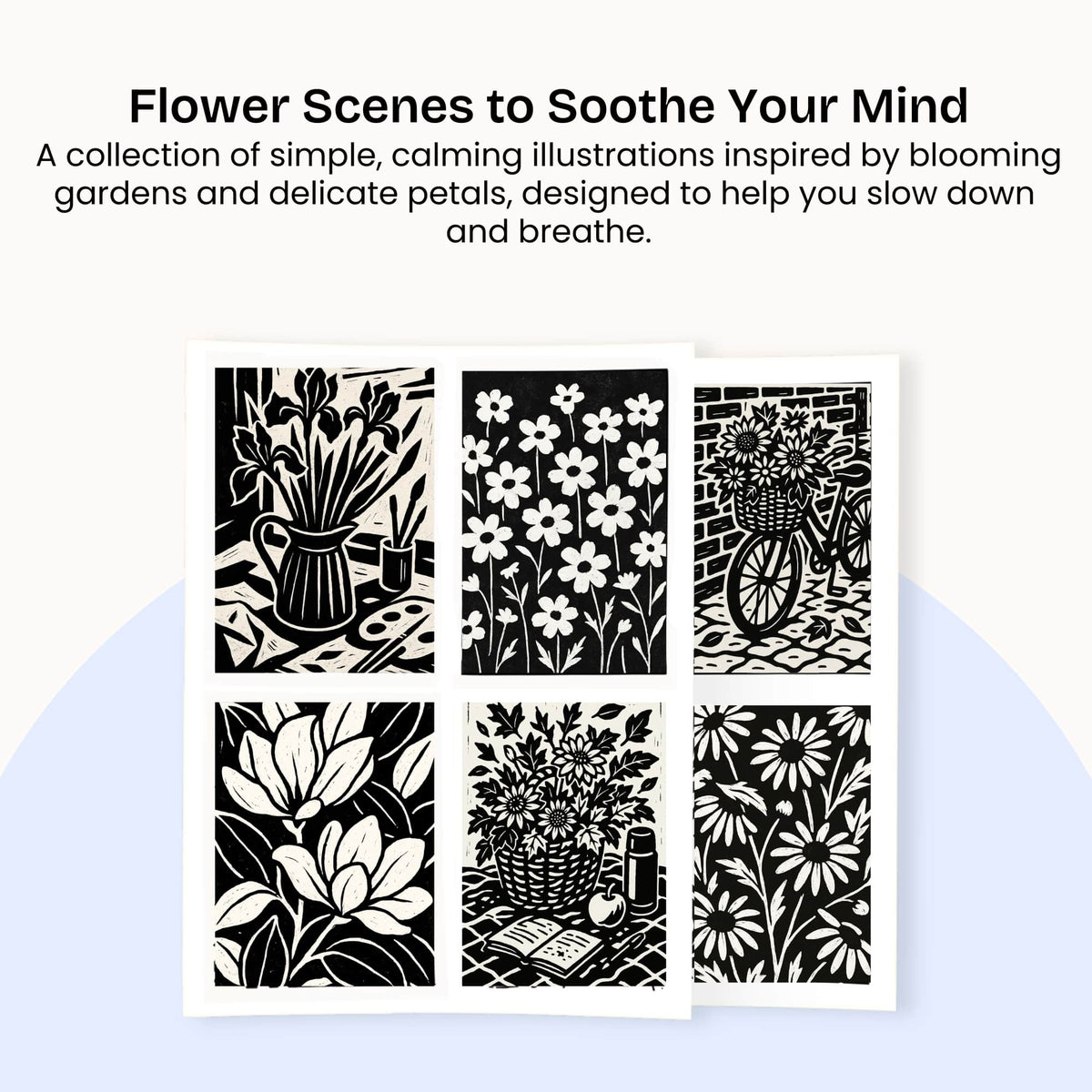 One Color Coloring Book - Flowers Edition