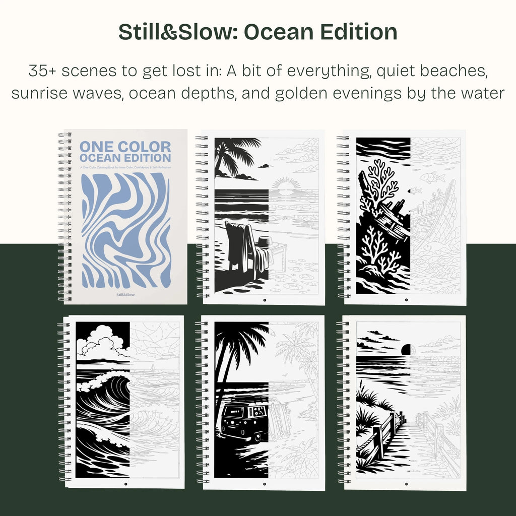 One Color Coloring Book - Summer Edition