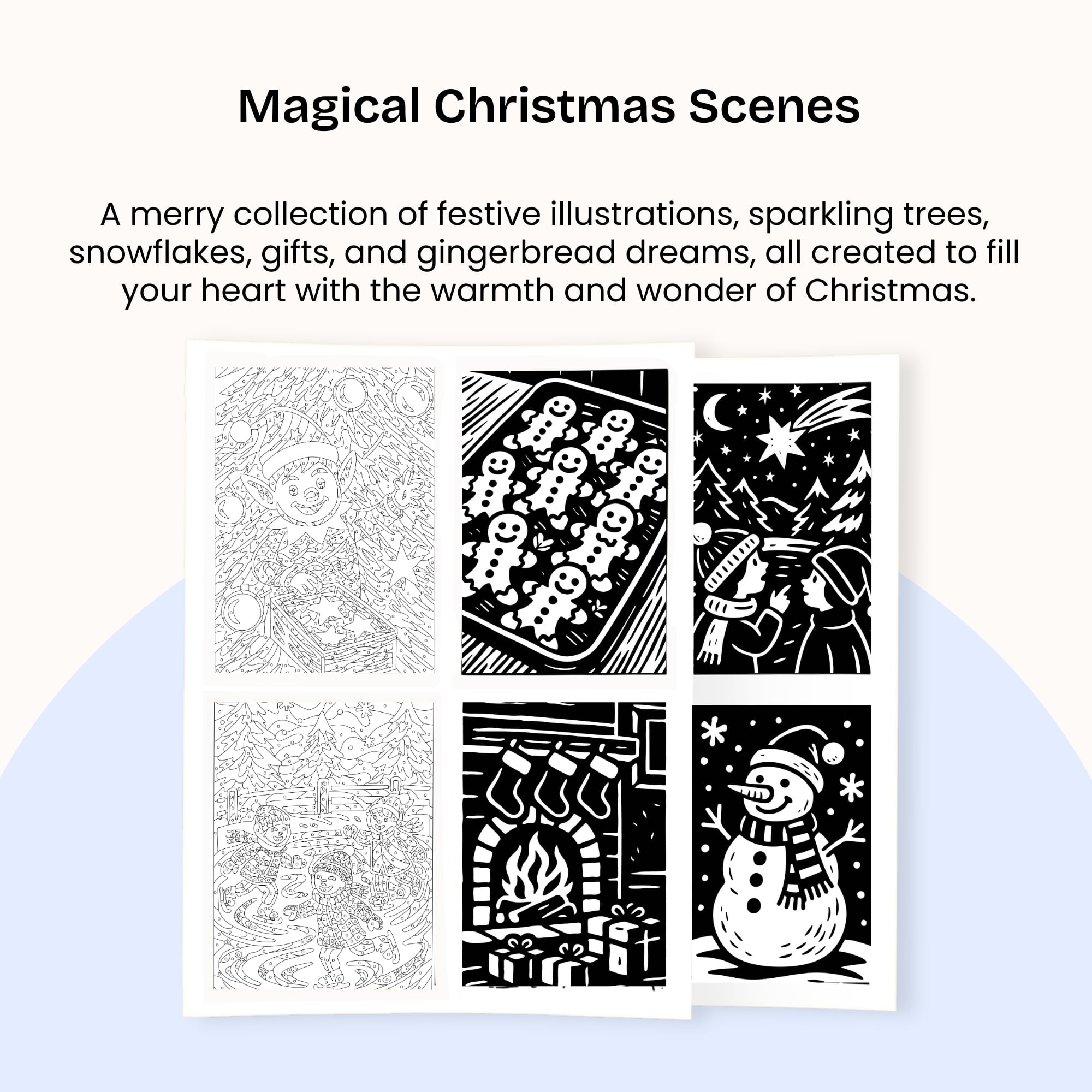 One Color Coloring Book - Christmas Advent - Limited Edition