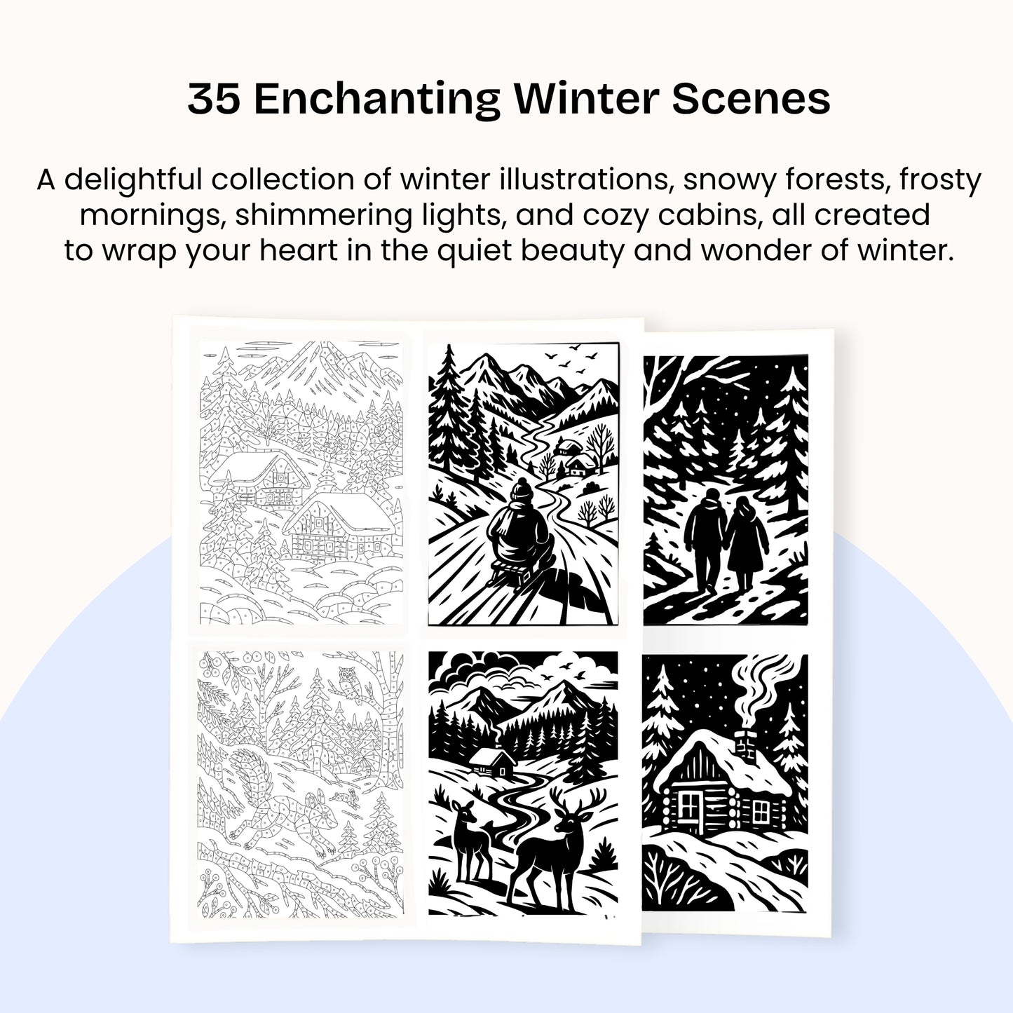 One Color Coloring Book - Winter Edition (Pre-order)