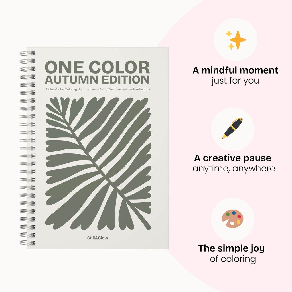 One Color Coloring Book - Autumn Edition