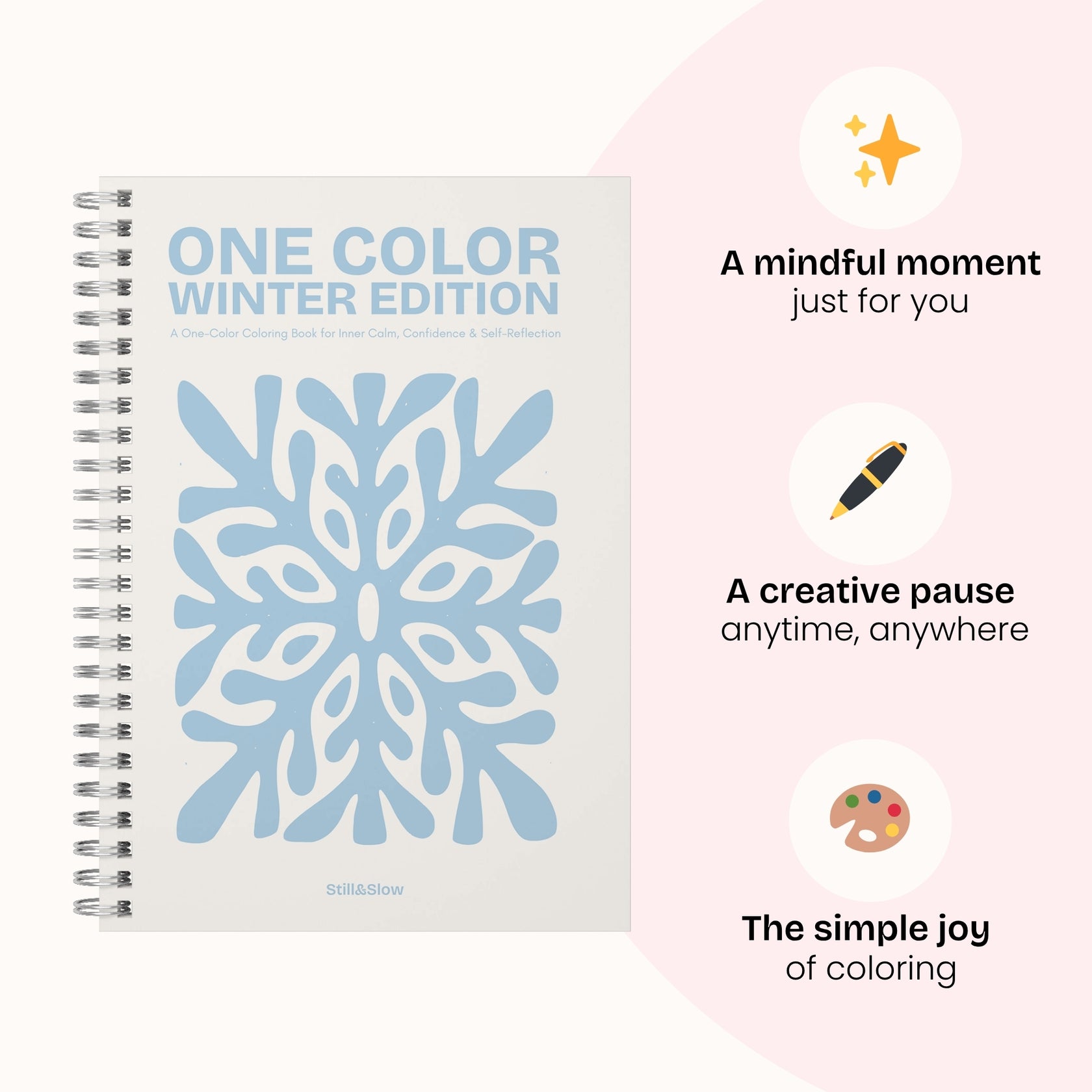 One Color Coloring Book - Winter Edition – Still&Slow