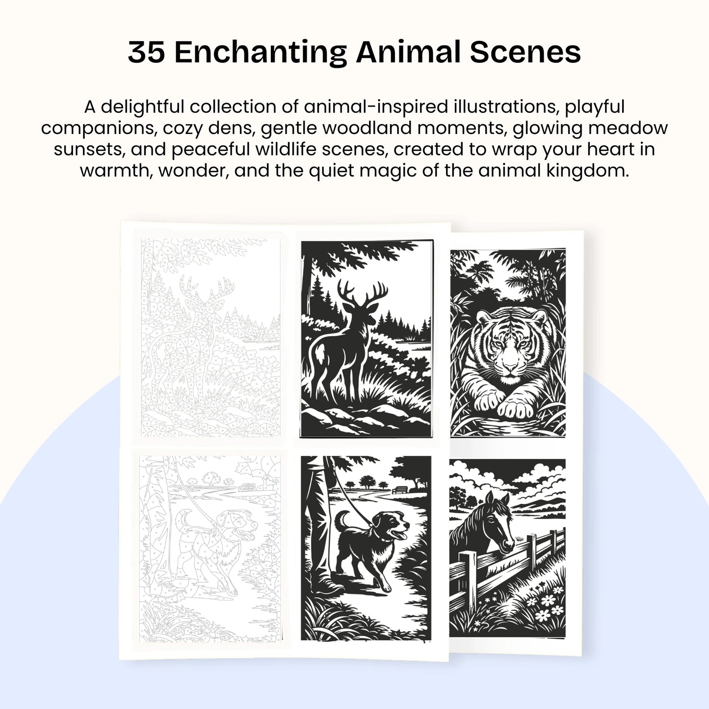One Color Coloring Book - Animal Edition