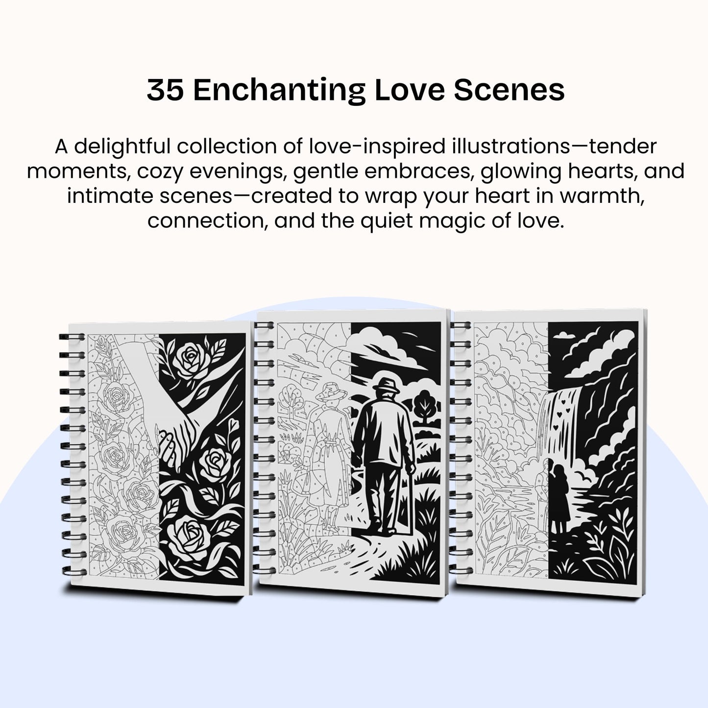 One Color Coloring Book - Love Edition