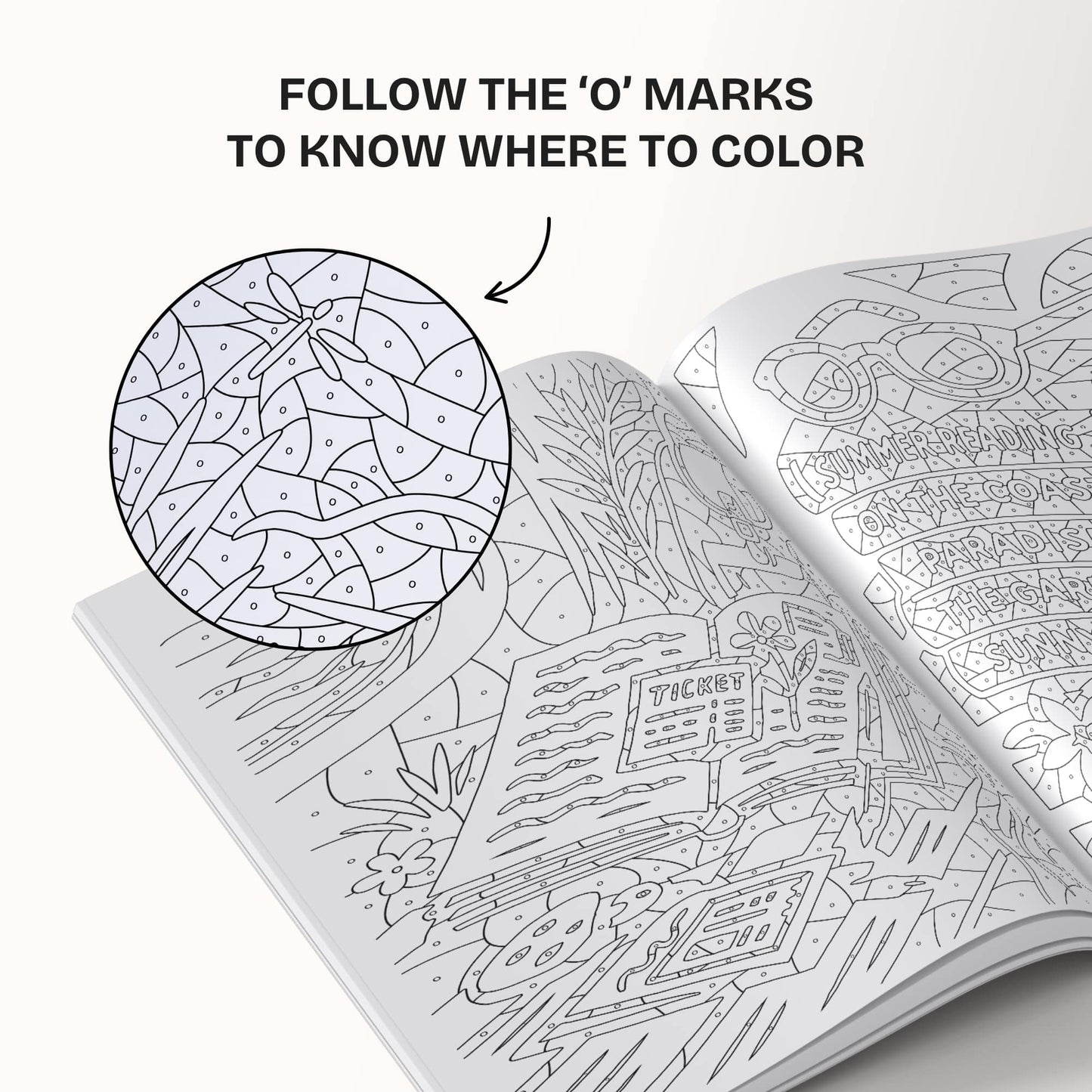One Color Coloring Book for Inner Calm & Self-Reflection