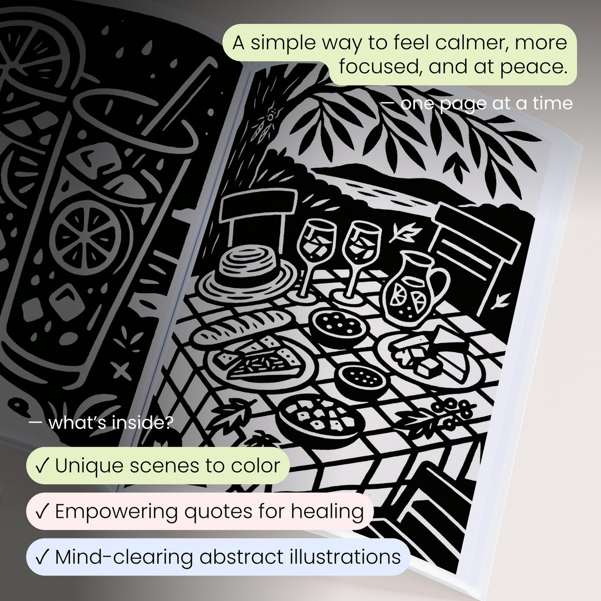 One Color Coloring Book - Winter Edition