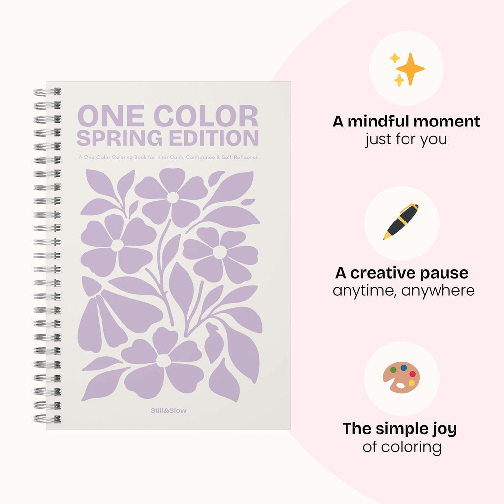 One Color Coloring Book - Spring Edition