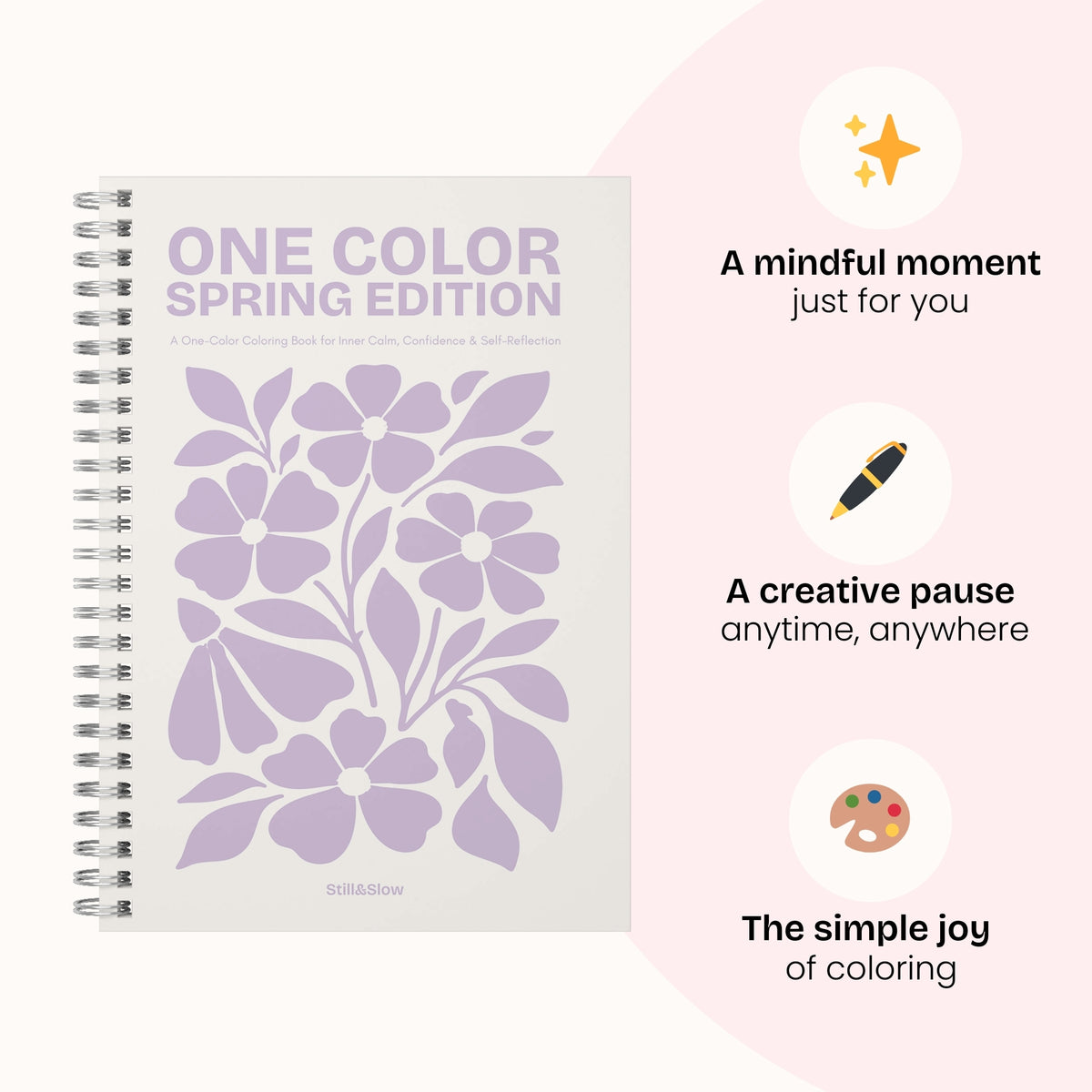 One Color Coloring Book - Spring Edition