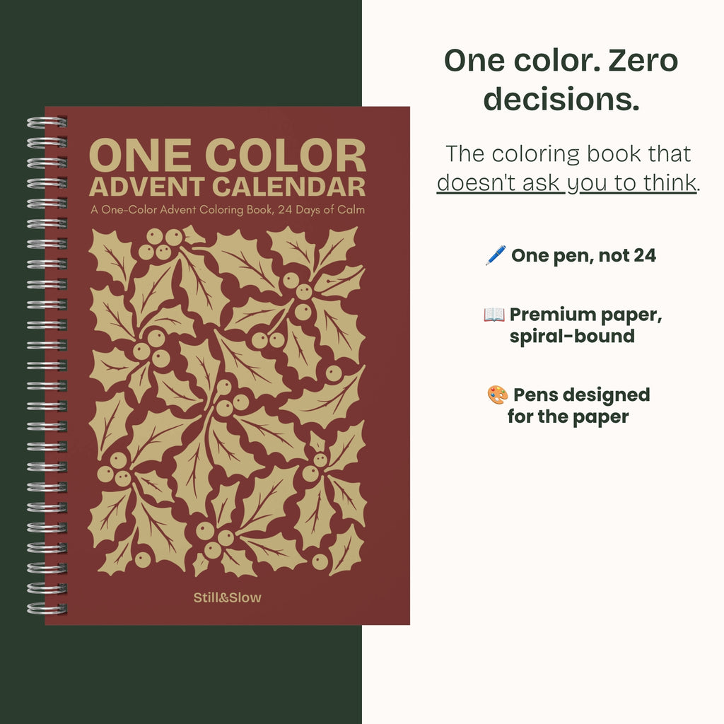 One Color Coloring Book - Advent Calendar