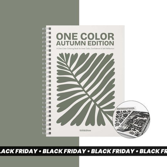 One Color Coloring Book - Autumn Edition