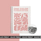 One Color Coloring Book - Flowers Edition