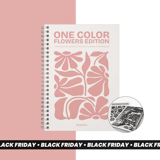 One Color Coloring Book - Flowers Edition