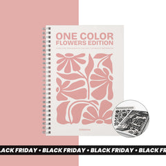 One Color Coloring Book - Flowers Edition
