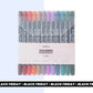 12-Piece Colored Brush Markers
