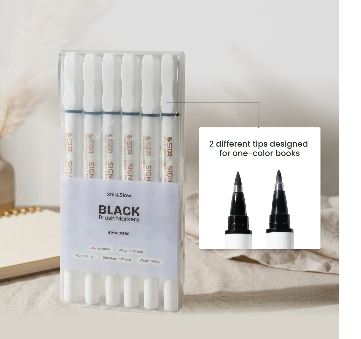 6-Piece Coloring Pen Set