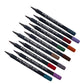 12-Piece Colored Brush Markers
