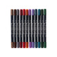 12-Piece Colored Brush Markers