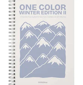 One Color Coloring Book - Winter Edition II