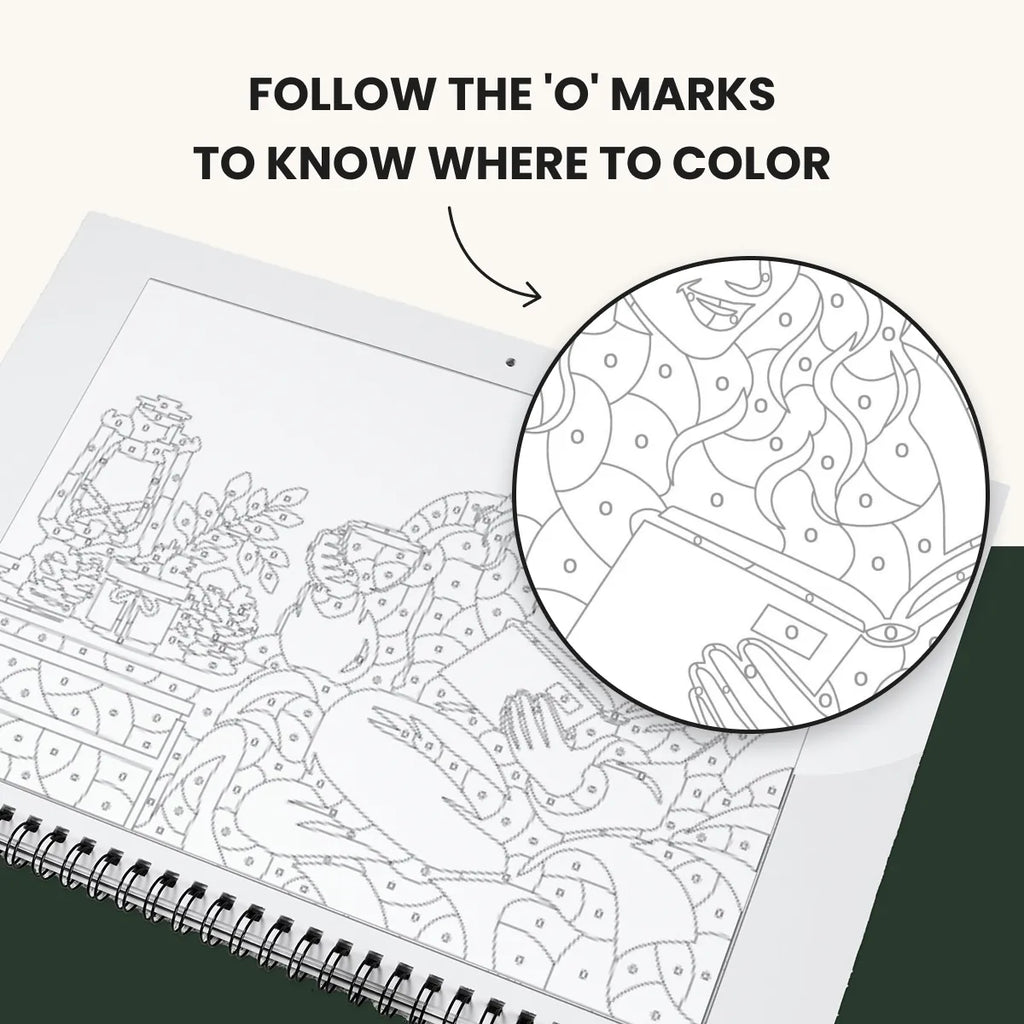 One Color Coloring - Calendar 2027
