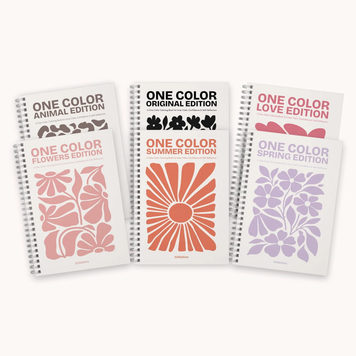 Still Color Book One Color Adult Coloring Book – Original – Still&Slow